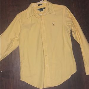 Yellow polo Ralph Lauren button down